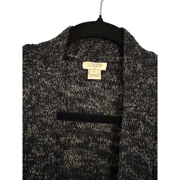 J. Crew Women's S Whimsigoth Linen Open Front Knit Sweater Boho Academia Preppy - Picture 3 of 8